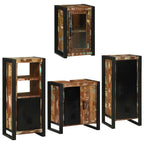 Juego de muebles de baño 4 pcs Madera reciclada maciza