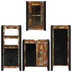 Juego de muebles de baño 4 pcs Madera reciclada maciza