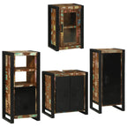 Juego de muebles de baño 4 pcs Madera reciclada maciza