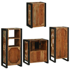 Juego de muebles de baño 4 pcs Madera reciclada maciza