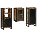 Juego de muebles de baño 3 pcs Madera reciclada maciza