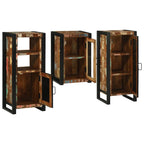 Juego de muebles de baño 3 pcs Madera reciclada maciza
