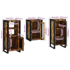 Juego de muebles de baño 3 pcs Madera reciclada maciza