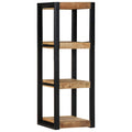 Estante de pared madera maciza de mango 35x35x100 cm