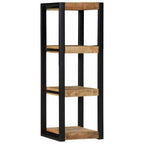 Estante de pared madera maciza de mango 35x35x100 cm