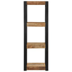 Estante de pared madera maciza de mango 35x35x100 cm