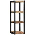 Estante de pared madera maciza de mango 35x35x100 cm