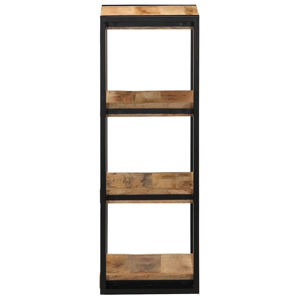 Estante de pared madera maciza de mango 35x35x100 cm