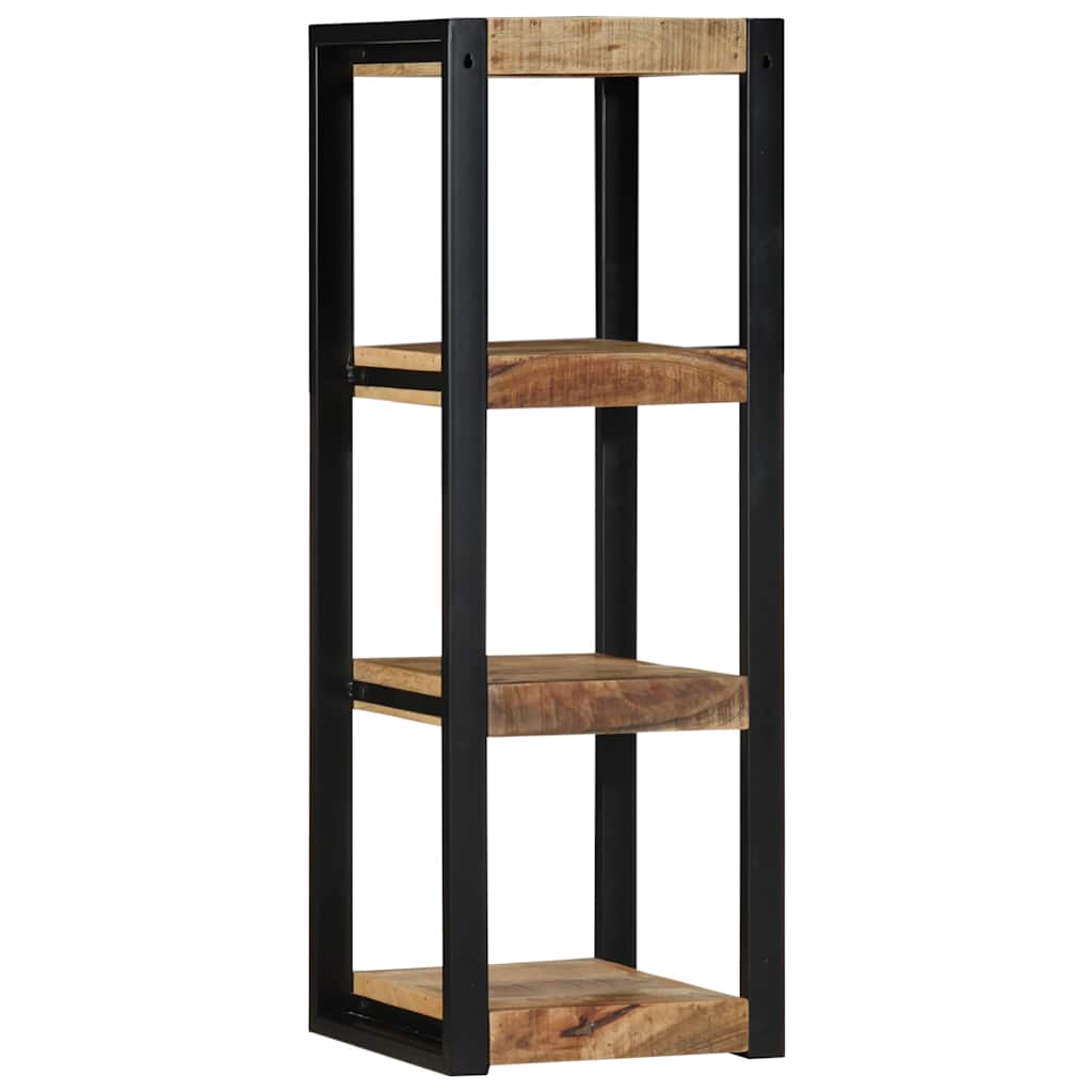 Estante de pared madera maciza de mango 35x35x100 cm
