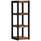Estante de pared roble negro 90x16x78 cm madera de ingeniería