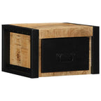 Mesita de noche de pared roble artisan 38x34x40 cm
