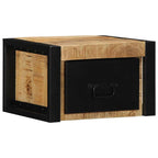 Mesilla de noche de madera antigua 60x35cm madera de ingeniería