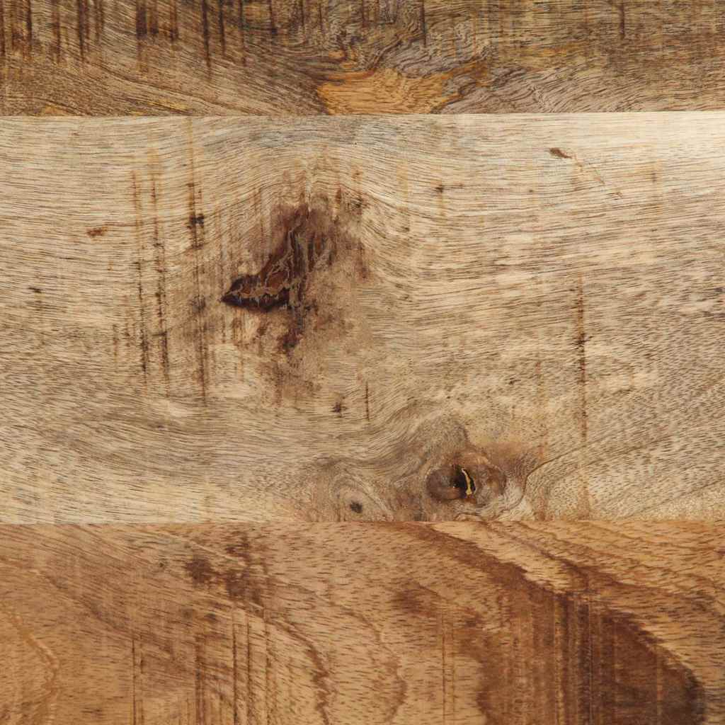 Perchero de madera maciza de mango rugoso 80x40x190 cm