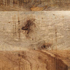 Perchero de madera maciza de mango rugoso 80x40x190 cm