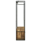 Perchero para ropa con cajón Marrón Madera maciza de Mango