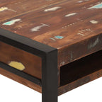 Mesa Tocador con estante Multicolor Madera maciza recuperada