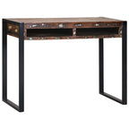 Mesa Tocador con estante Multicolor Madera maciza recuperada