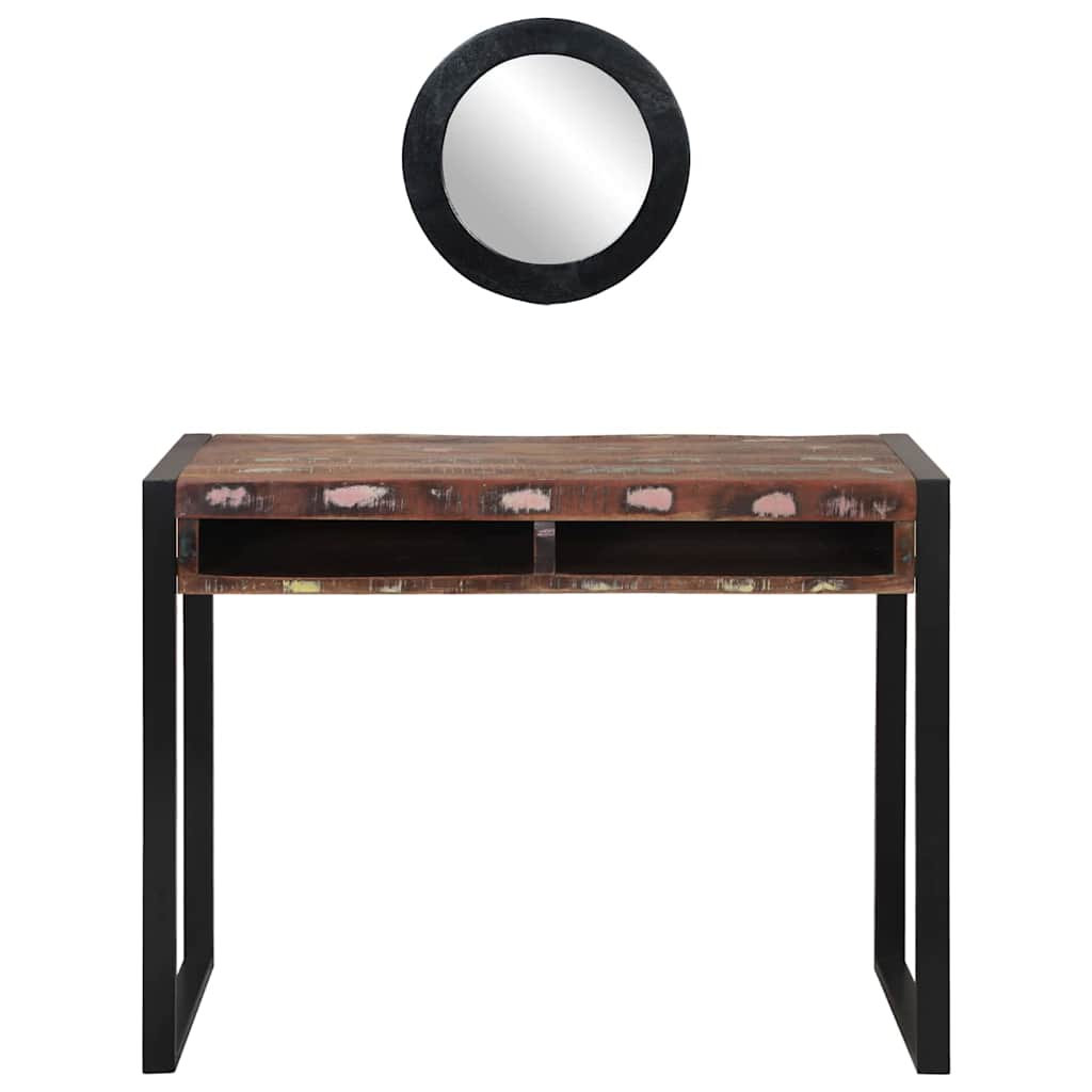 Mesa Tocador con estante Multicolor Madera maciza recuperada