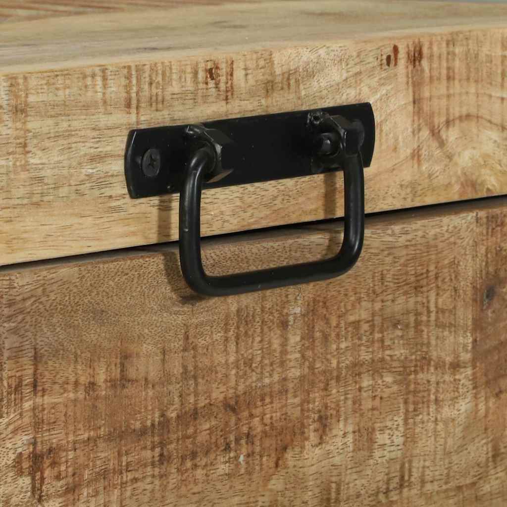 Baúles de almacenamiento 60 x 30 x 30 cm Madera maciza de Mango