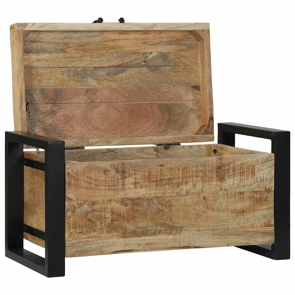 Baúles de almacenamiento 60 x 30 x 30 cm Madera maciza de Mango