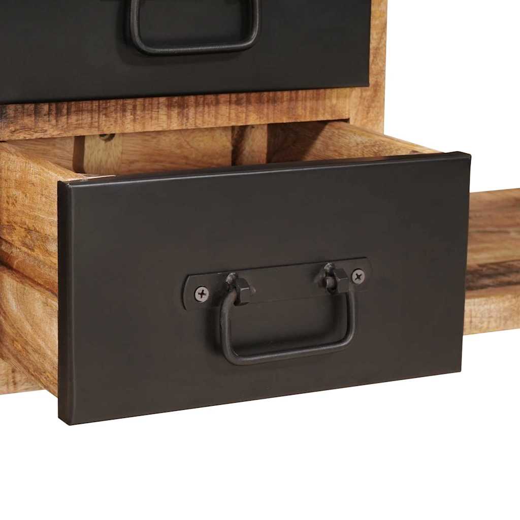 Banco de almacenamiento con cajón Marrón Madera maciza de Mango