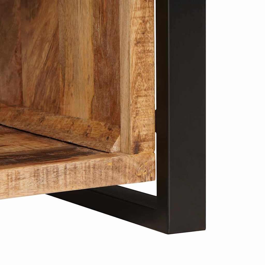 Banco de almacenamiento con cajón Marrón Madera maciza de Mango