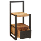 Perchero Marrón 40 x 40 x 90 cm Madera de mango maciza