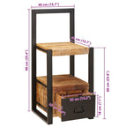 Perchero Marrón 40 x 40 x 90 cm Madera de mango maciza