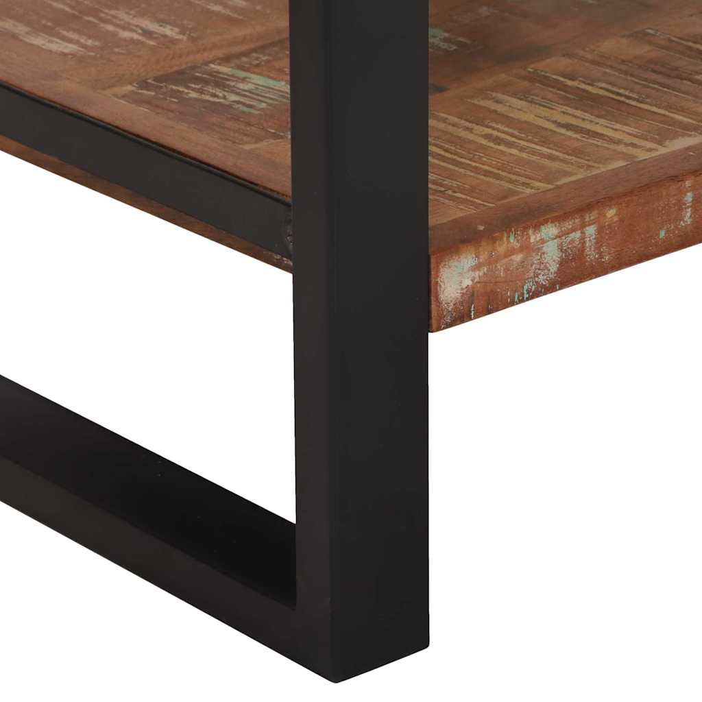 Mesa Auxiliar con cajón Multicolor Madera sólida recuperada