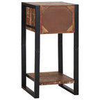 Mesa Auxiliar con cajón Multicolor Madera sólida recuperada