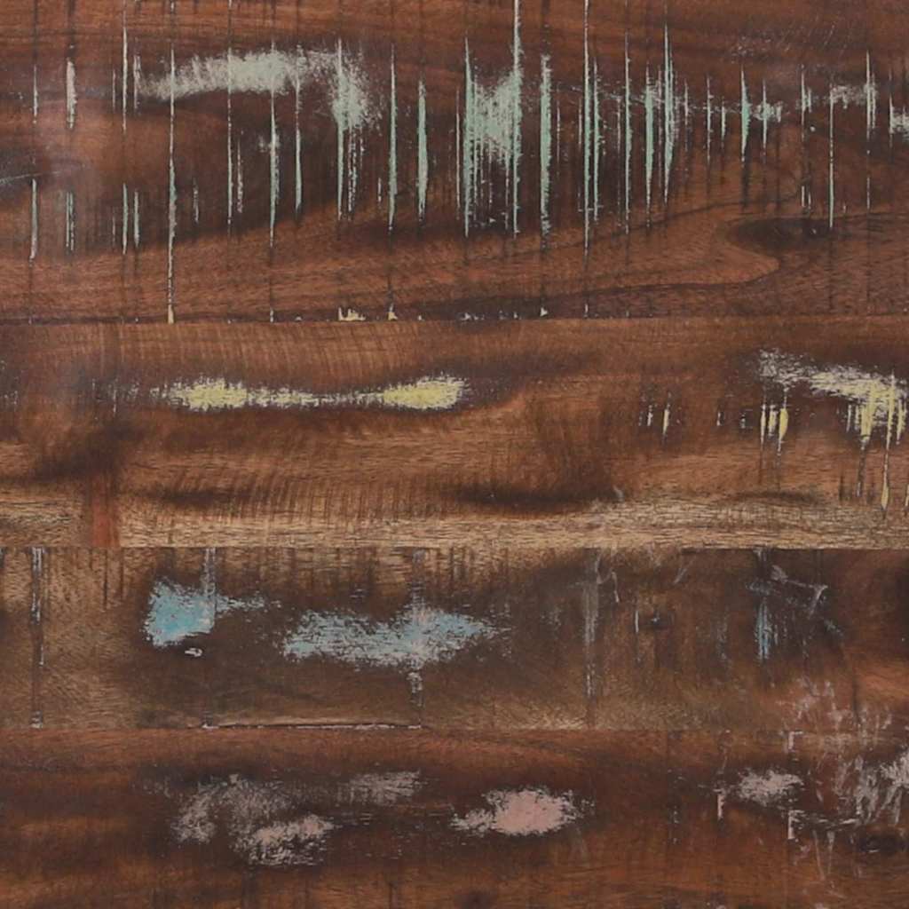 Mesa Auxiliar con cajón Multicolor Madera sólida recuperada