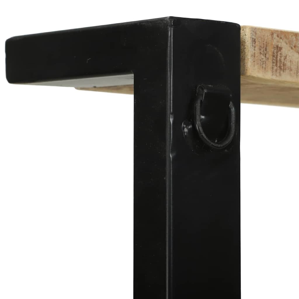 Estante de cocina Marrón y Negro 80 x 40 x 160 cm