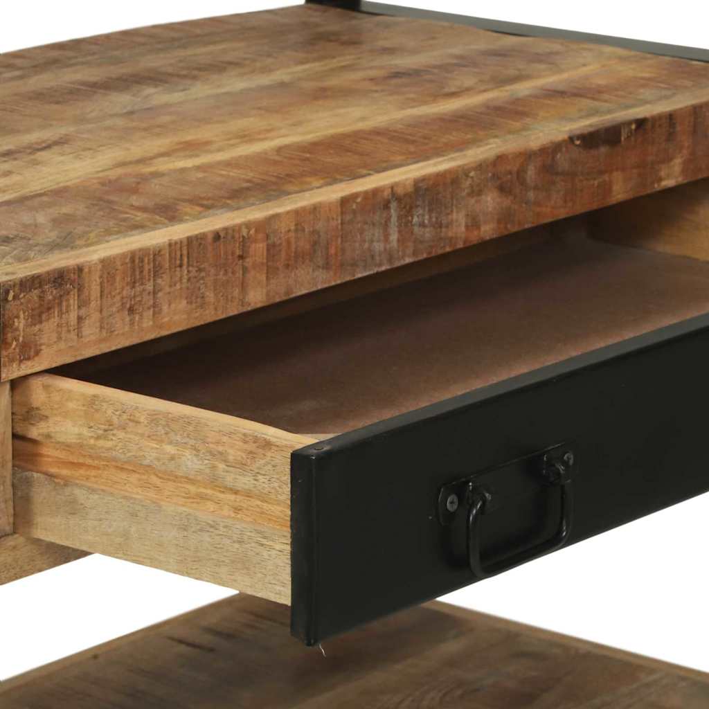 Estante de cocina Marrón y Negro 80 x 40 x 160 cm