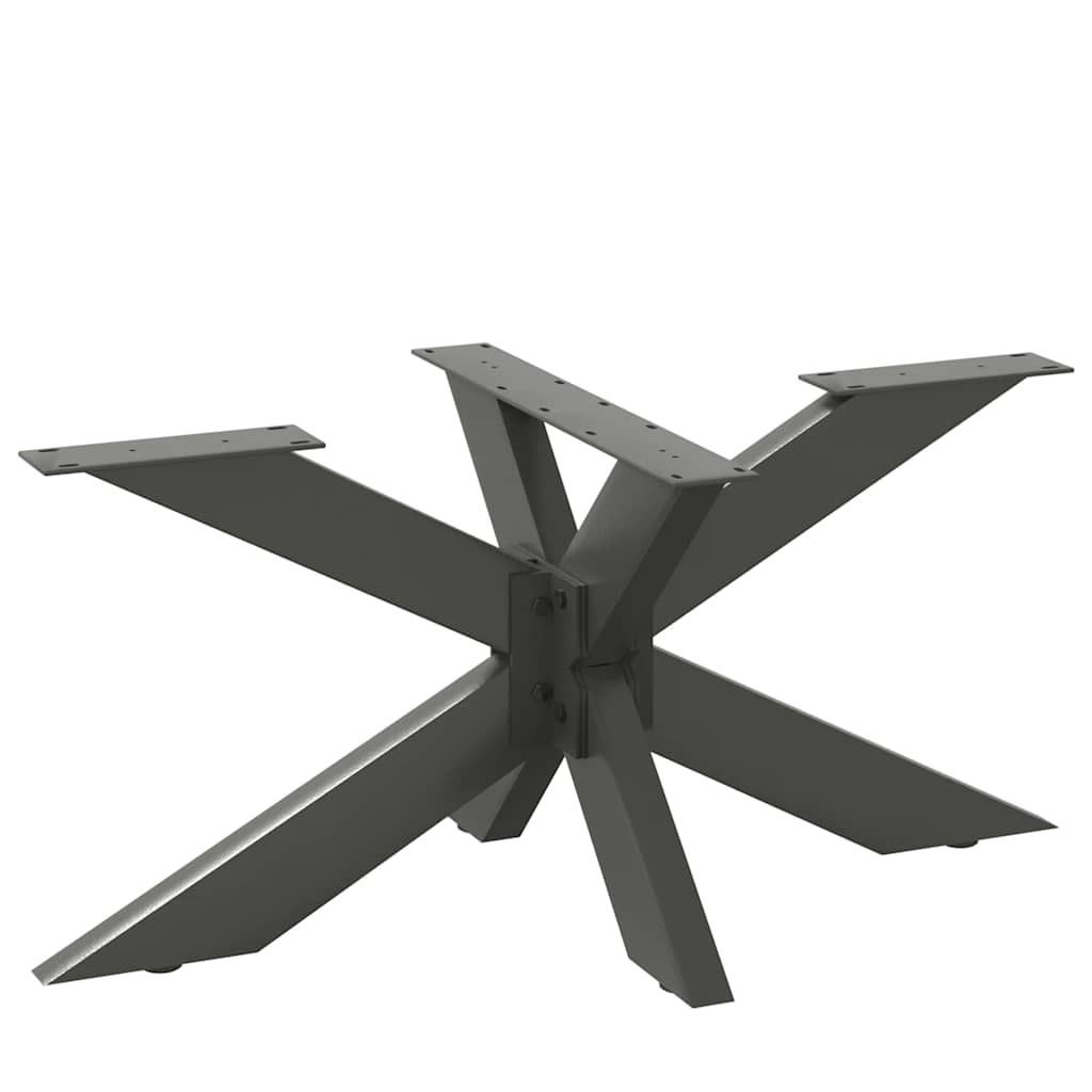 Pata para mesa de centro con forma de araña, antracita, 98 x 58 x (42-43) cm, acero