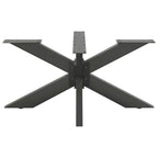 Pata para mesa de centro con forma de araña, antracita, 98 x 58 x (42-43) cm, acero