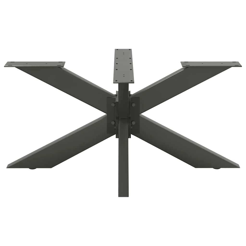 Pata para mesa de centro con forma de araña, antracita, 98 x 58 x (42-43) cm, acero