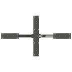 Pata para mesa de centro con forma de araña, antracita, 98 x 58 x (42-43) cm, acero