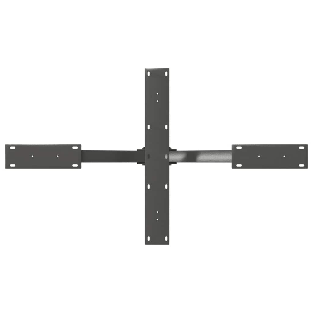 Pata para mesa de centro con forma de araña, antracita, 98 x 58 x (42-43) cm, acero
