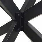 Pata para mesa de centro con forma de araña, antracita, 98 x 58 x (42-43) cm, acero