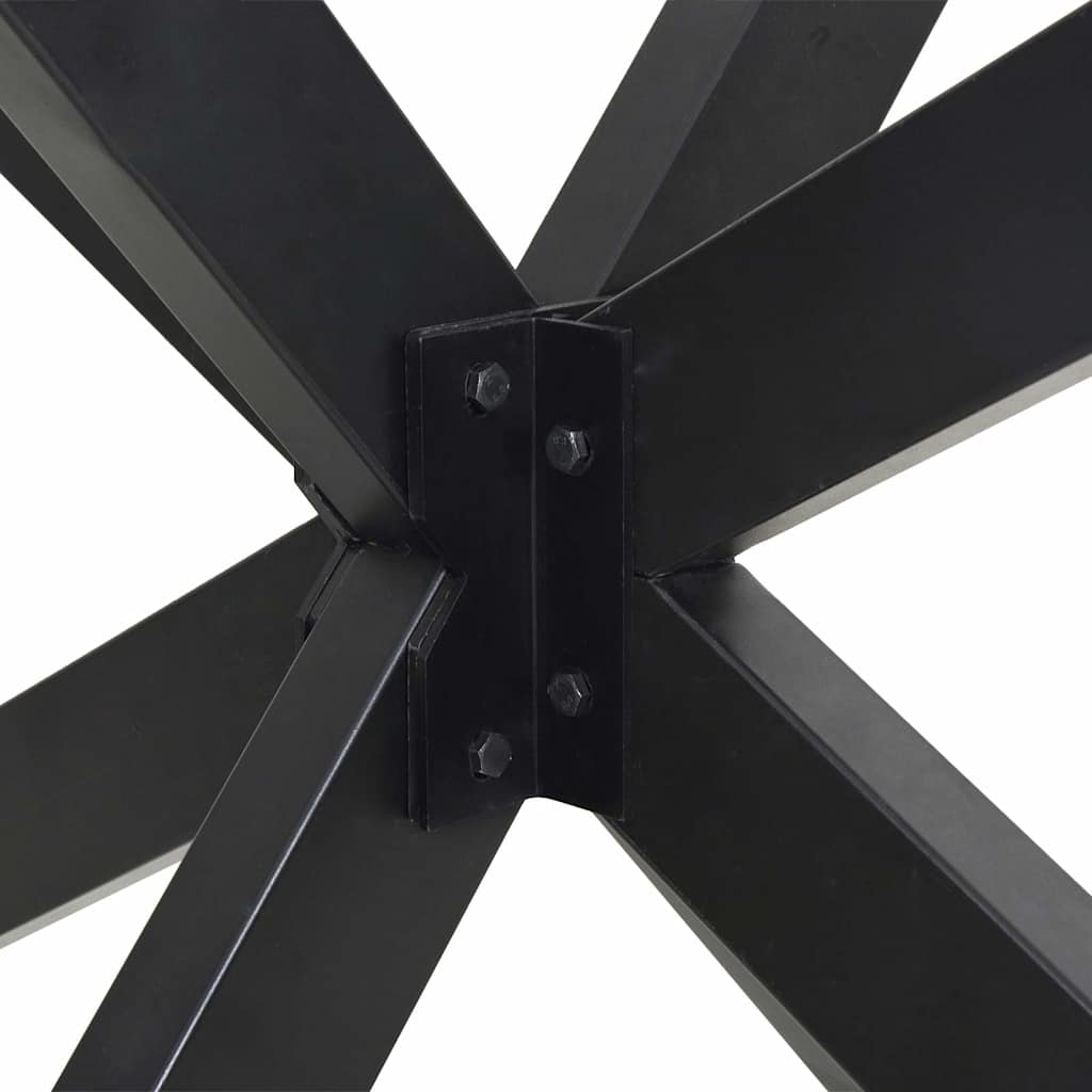 Pata para mesa de centro con forma de araña, antracita, 98 x 58 x (42-43) cm, acero