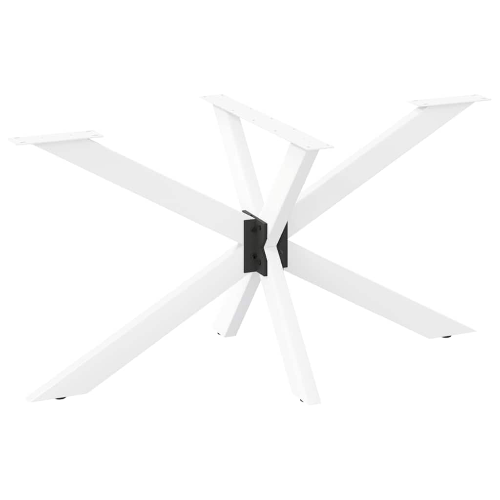 Pé de mesa de jantar, forma aranha, antracite, 120x68x(72-73) cm, aço