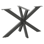 Pata de mesa de comedor forma araña antracita 120x68x(72-73) cm acero