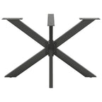 Pata de mesa de comedor forma araña antracita 120x68x(72-73) cm acero