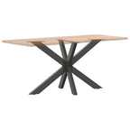 Pata de mesa de comedor forma araña antracita 120x68x(72-73) cm acero