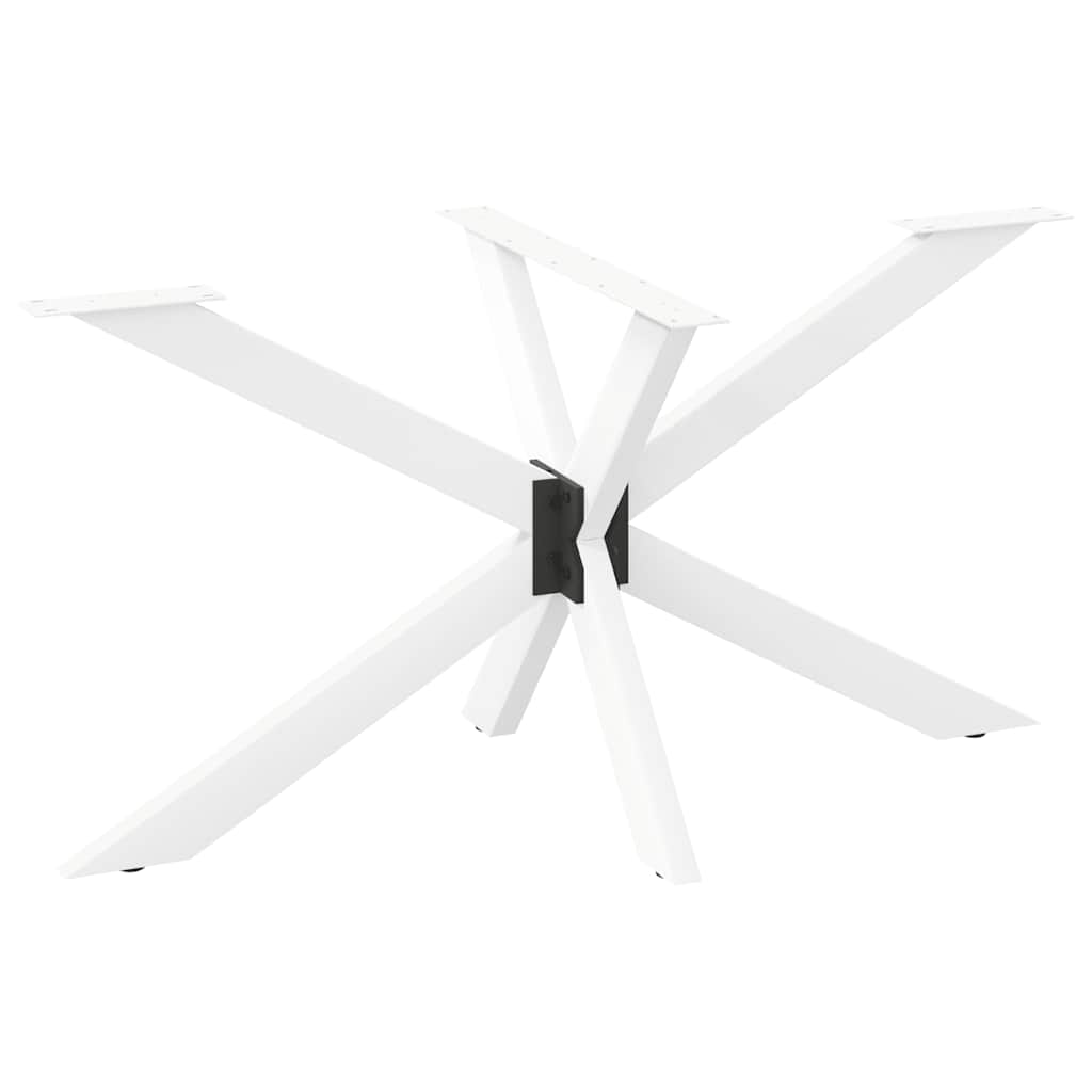 Pé de mesa de jantar, forma aranha, antracite, 120x68x(72-73) cm, aço