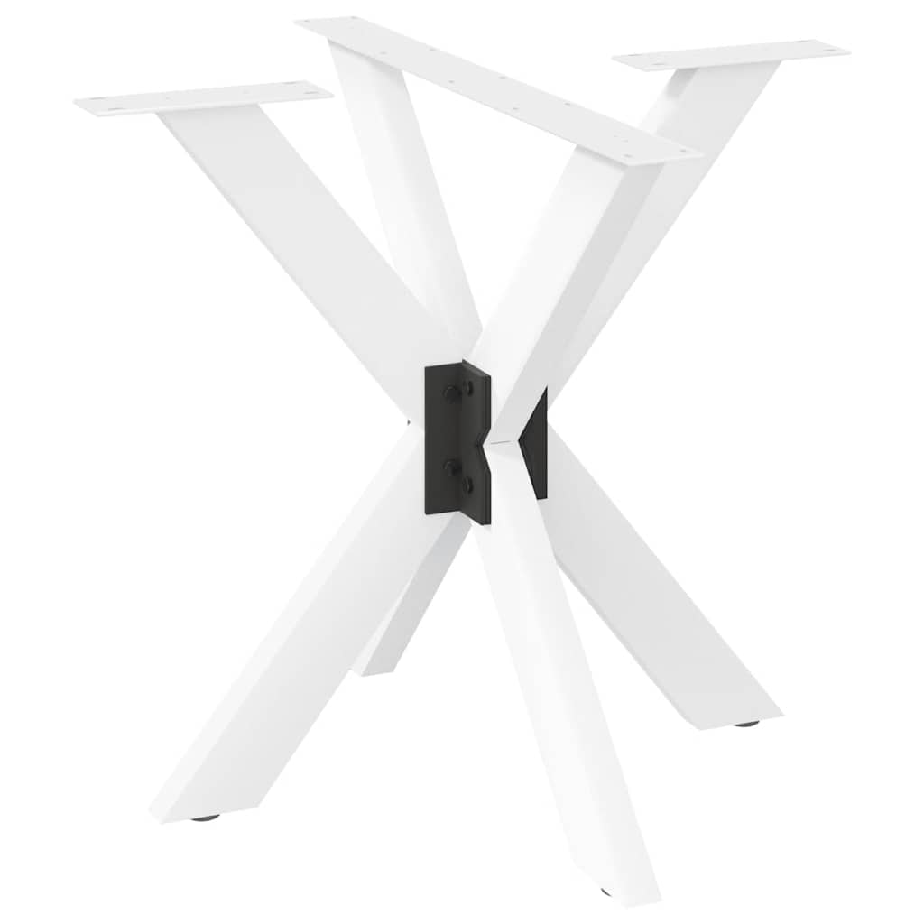 Pé de mesa de jantar, forma aranha, antracite, 120x68x(72-73) cm, aço