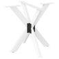 Pé de mesa de jantar, forma aranha, antracite, 120x68x(72-73) cm, aço