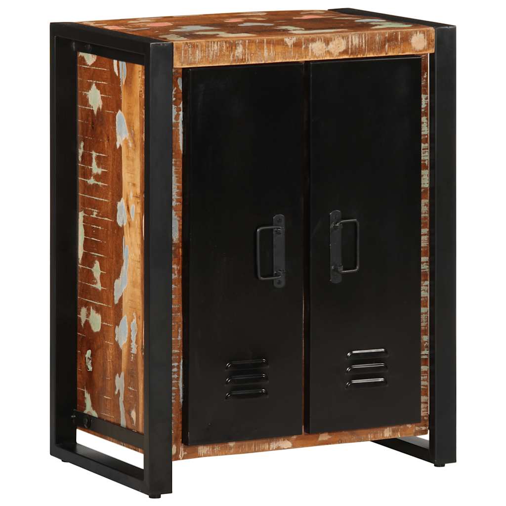 Aparador madera contrachapada color roble ahumado 60x35x70 cm