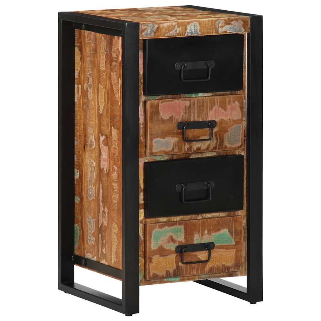 Cajonera de madera maciza de mango 70x35x70 cm