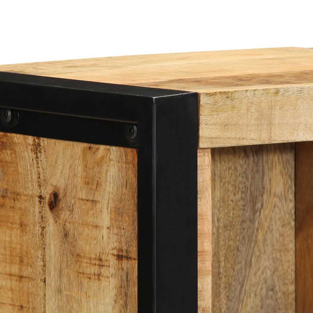 Armario de Noche Marrón 40 x 30 x 80 cm Madera maciza de Mango